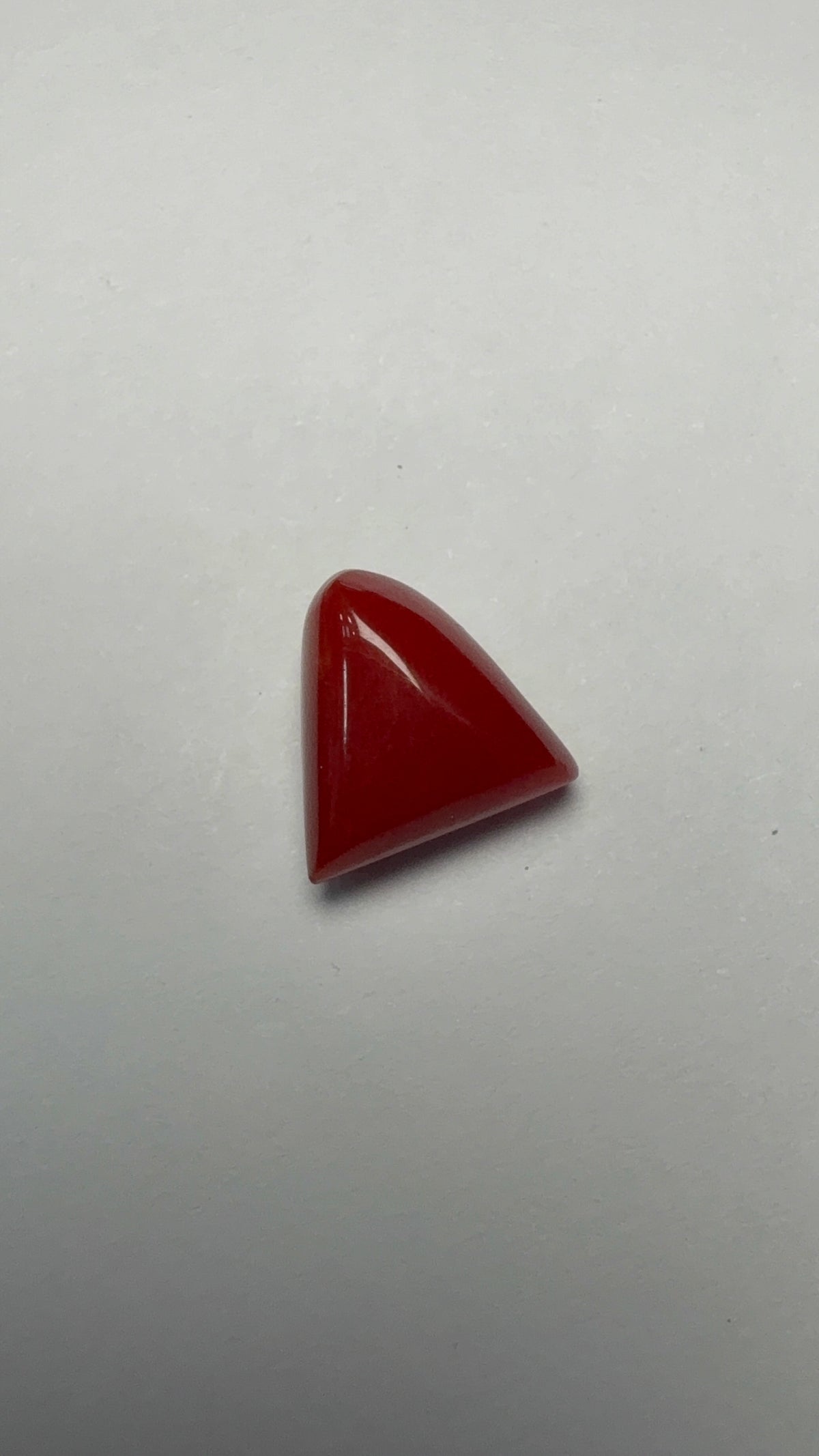 Red Coral – 5.90 Carat – Italy – Triangular