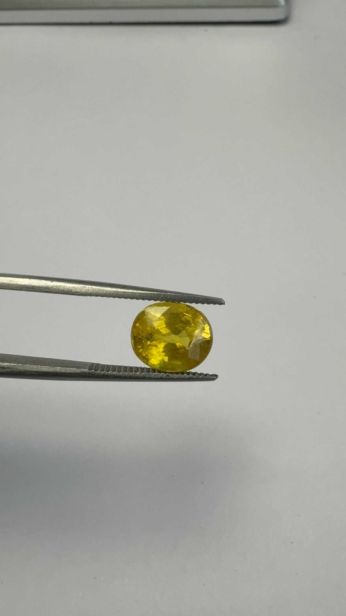 Yellow Sapphire 3.21 carat BKR-128 angled view