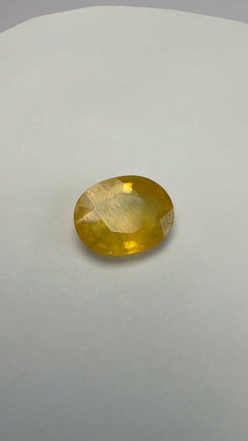 Yellow Sapphire 4.95 carat BKR-153 front view