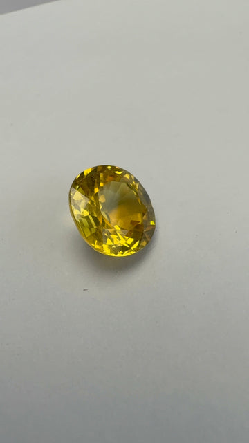 Yellow Sapphire 2.97 carat BKR-173 front view