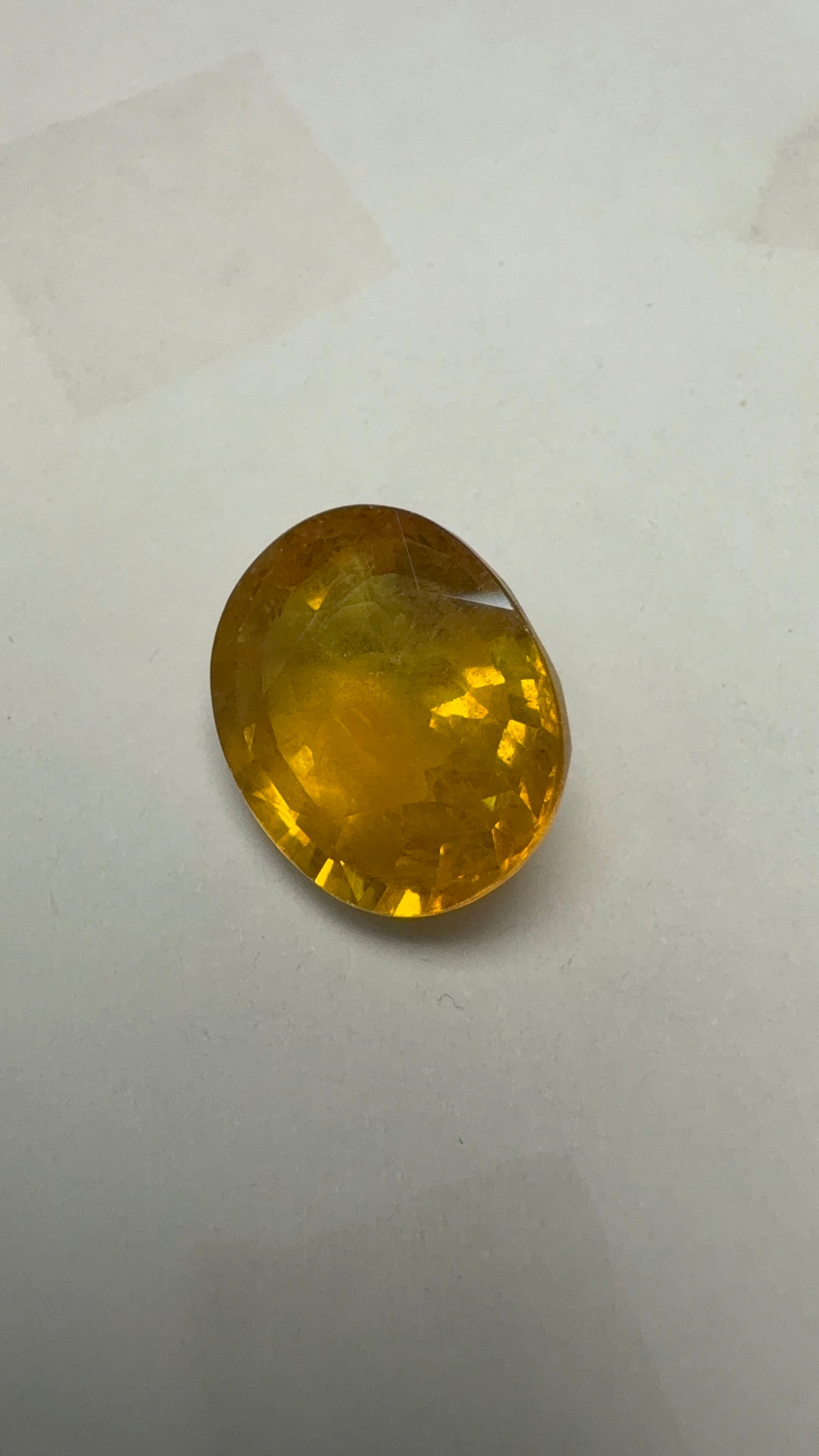 Yellow Sapphire 7.80 carat BKR-177 front view