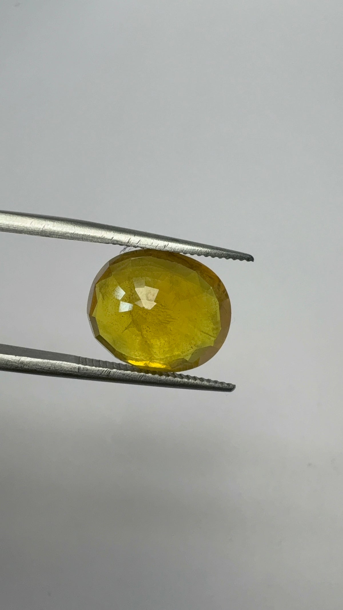 Yellow Sapphire 7.80 carat BKR-177 angled view