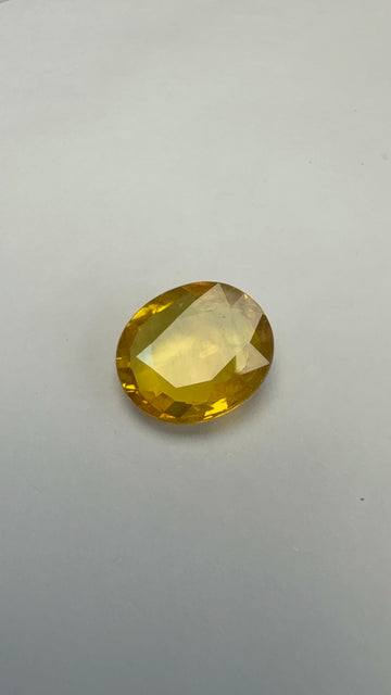 Yellow Sapphire 4.96 carat BKR-183 front view