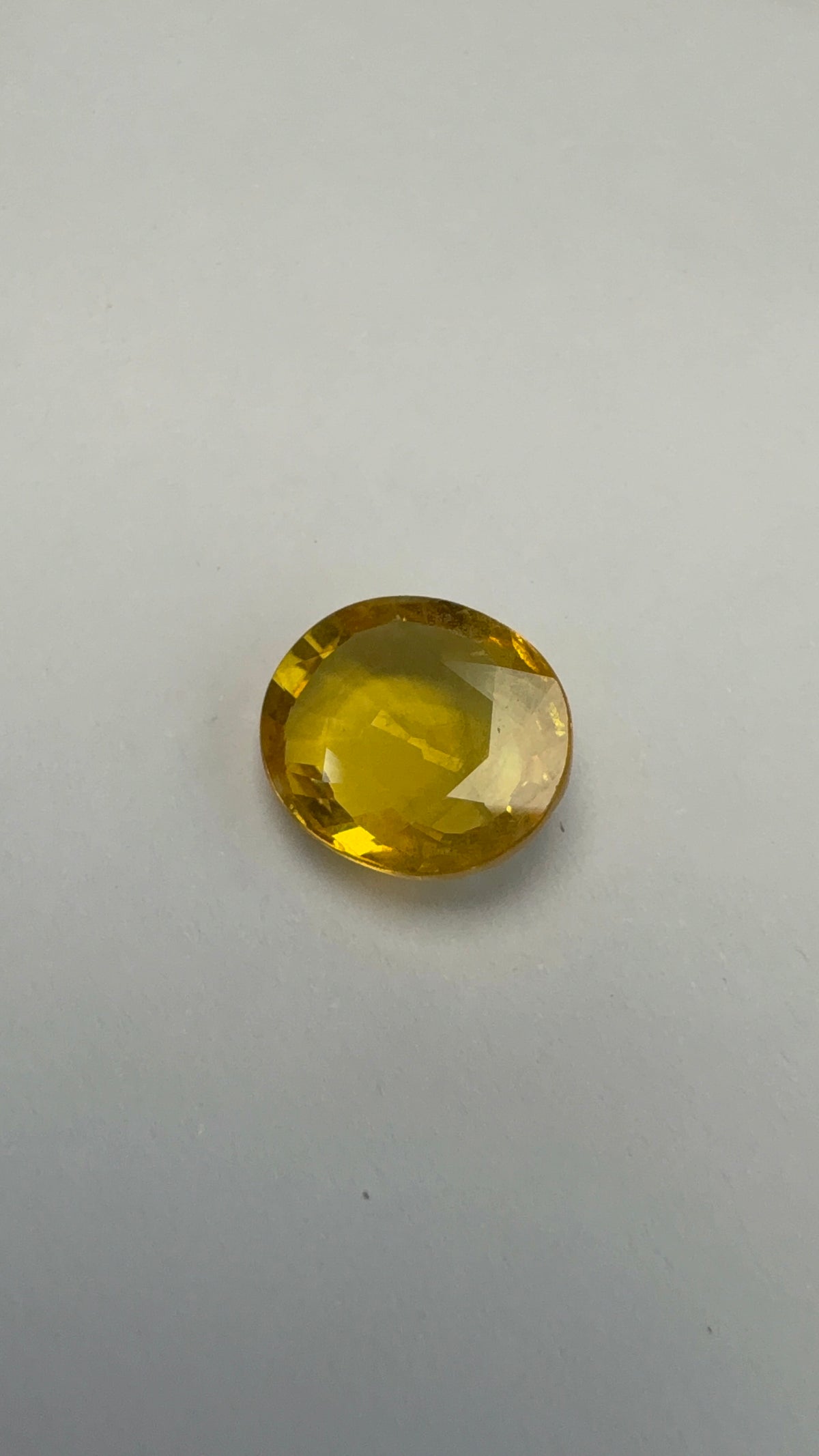 Yellow Sapphire 4.96 carat BKR-183 close view