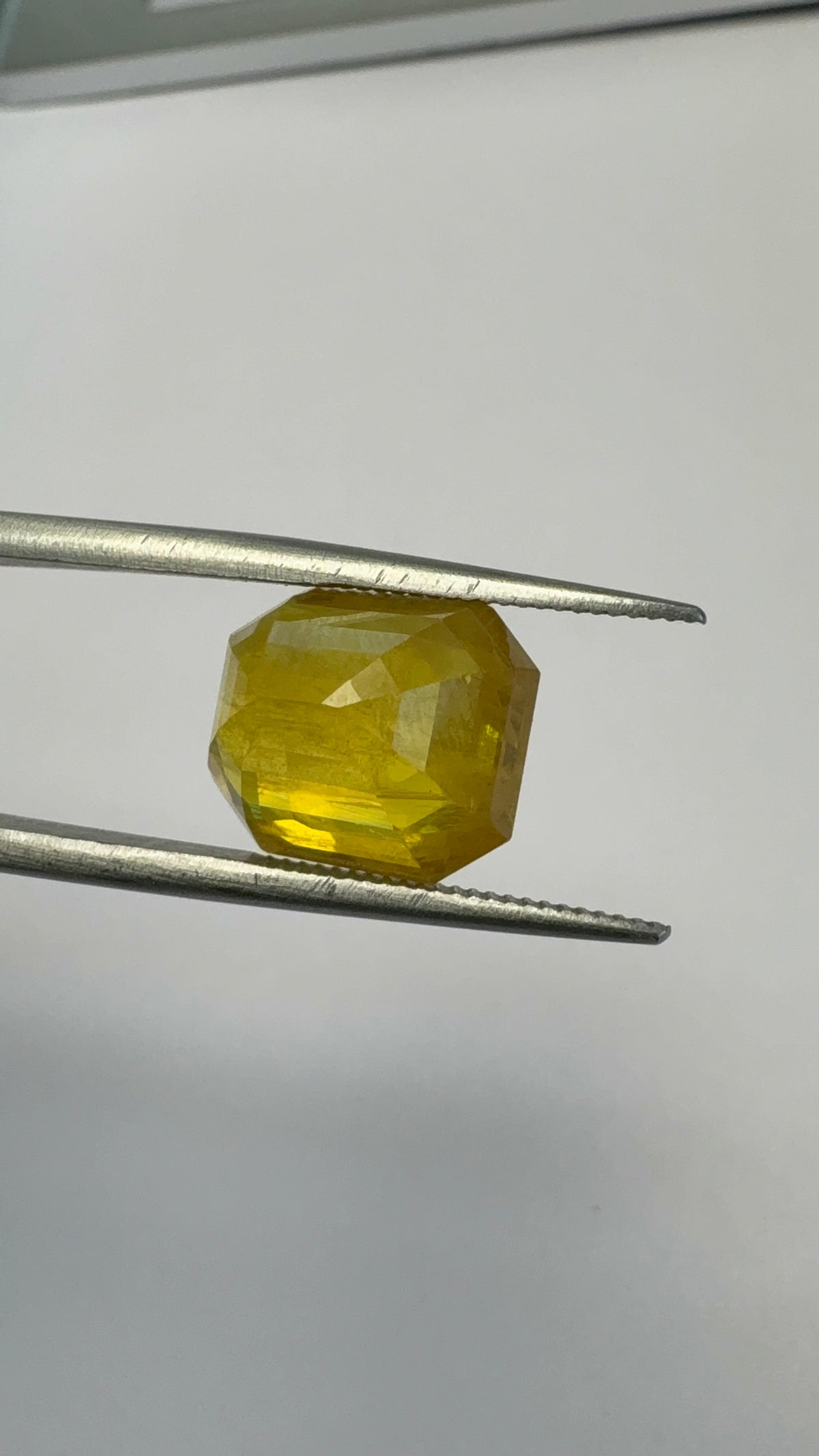 Yellow Sapphire 7.81 carat BKR-213 reverse view