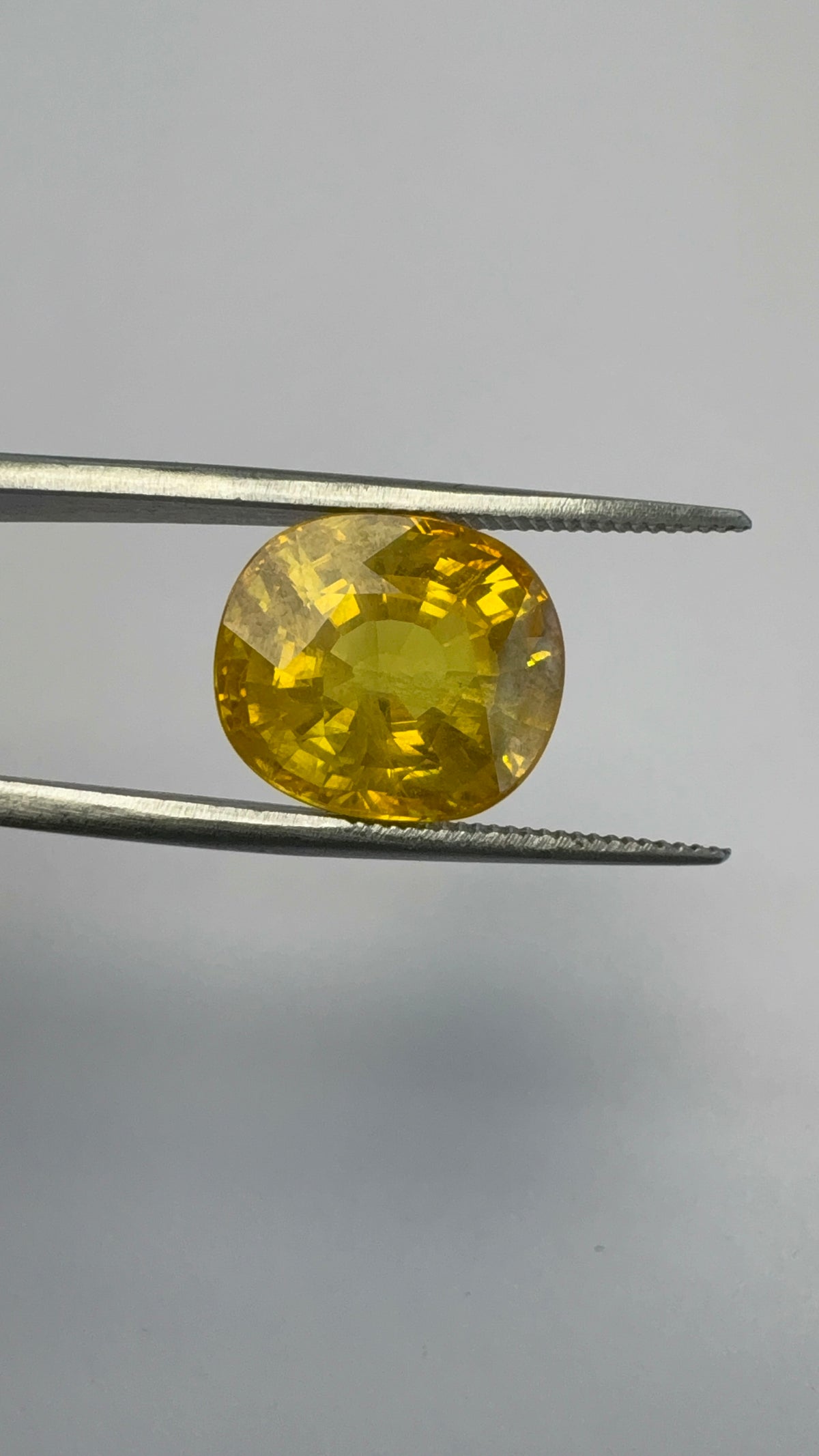 Yellow Sapphire 10.90 carat BKR-221 angled view