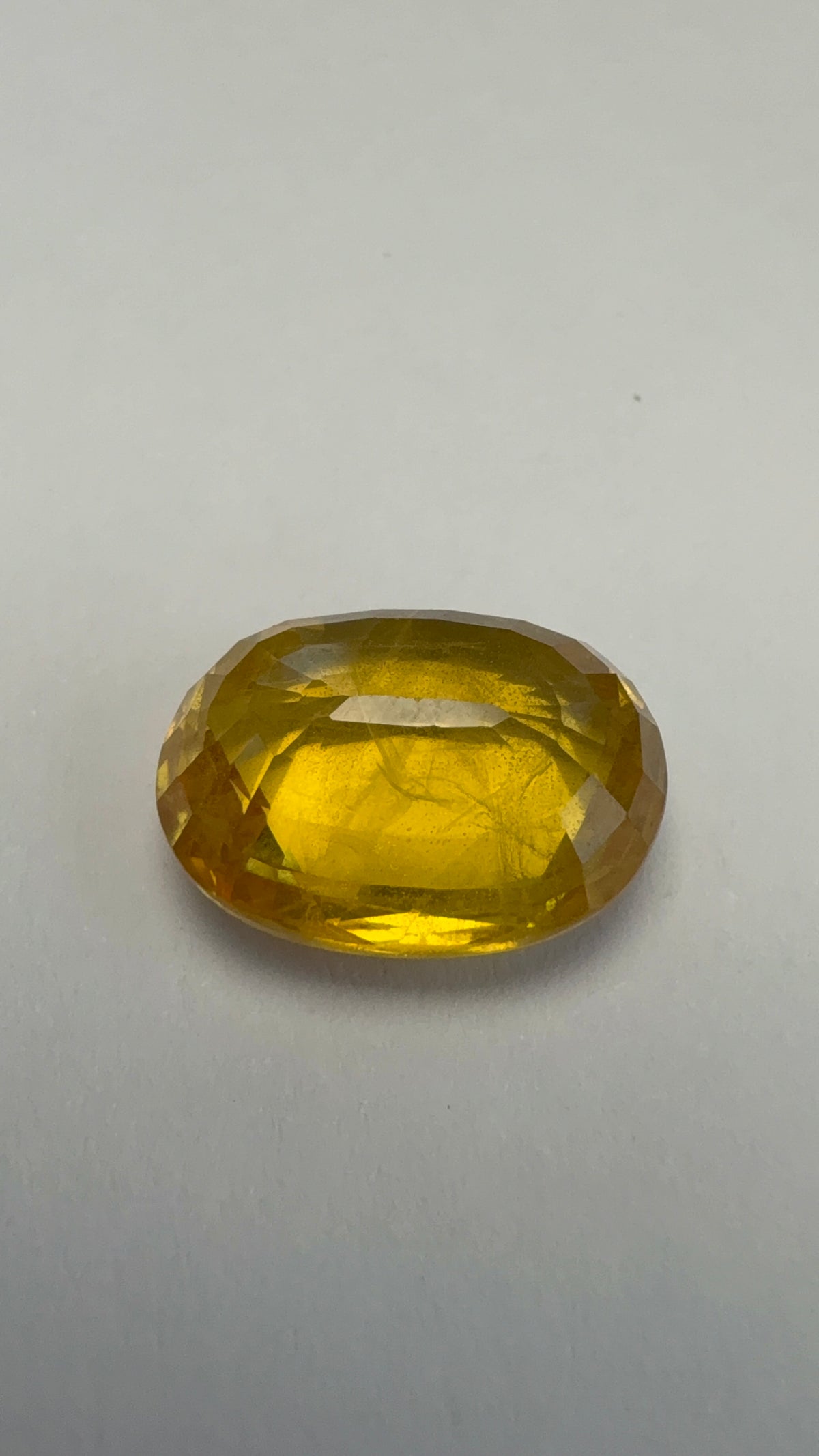 Yellow Sapphire 8.86 carat BKR-222 front view