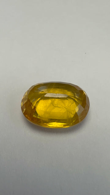 Yellow Sapphire 8.86 carat BKR-222 front view