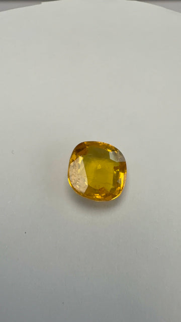 Yellow Sapphire 4.74 carat BKR-238 front view