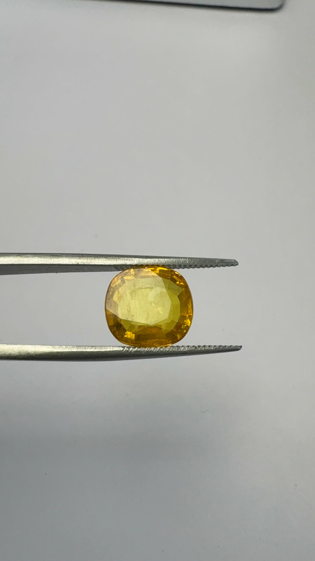 Yellow Sapphire 4.74 carat BKR-238 angled view