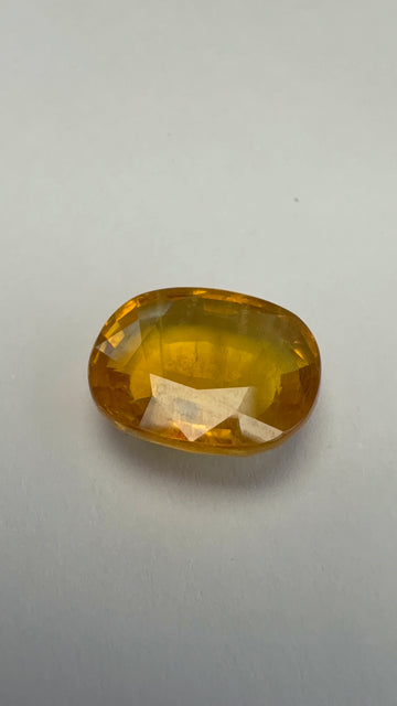 Yellow Sapphire 7.84 carat BKR-248 front view