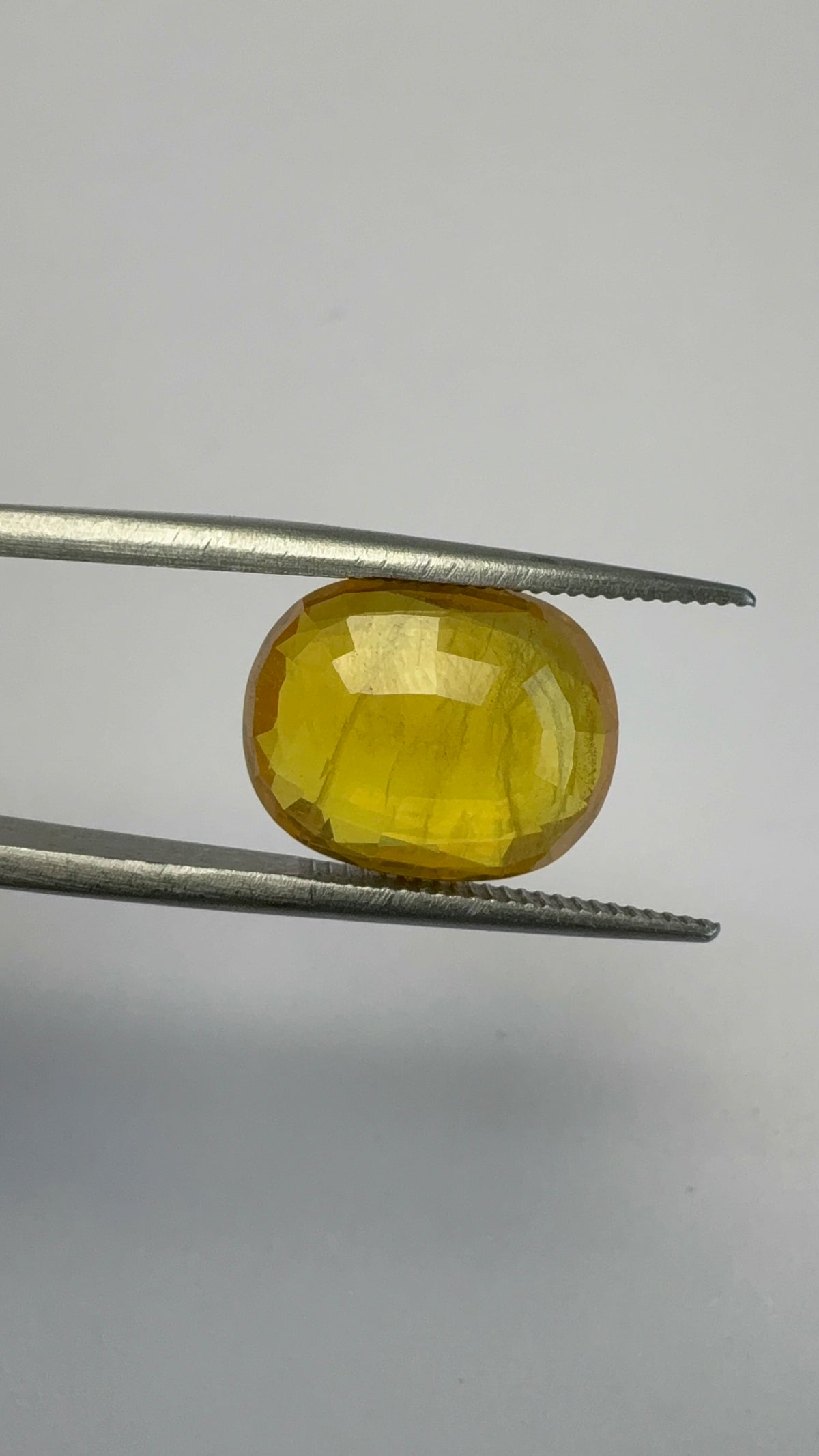 Yellow Sapphire 7.84 carat BKR-248 angled view