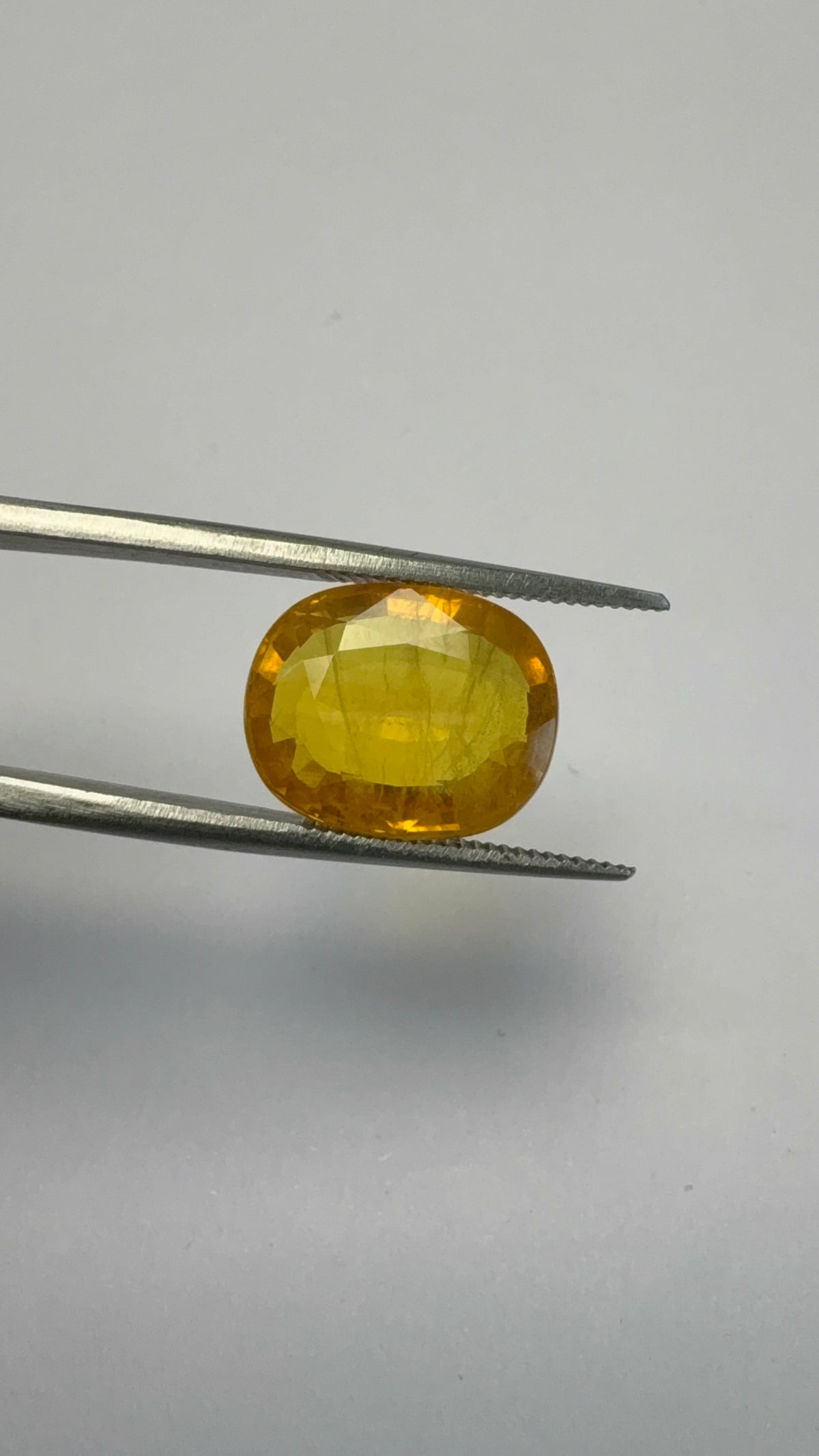 Yellow Sapphire 7.84 carat BKR-248 reverse view