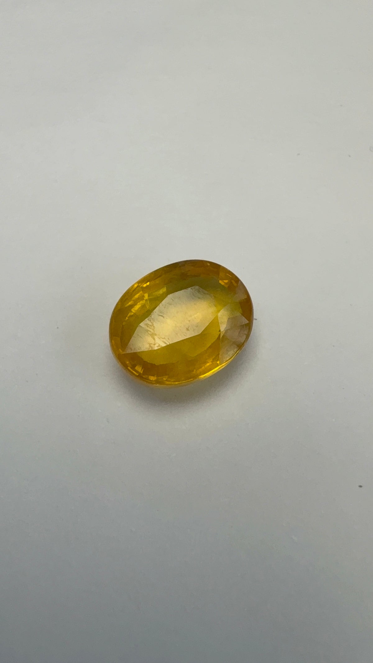 Yellow Sapphire 4.84 carat BKR-250 front view