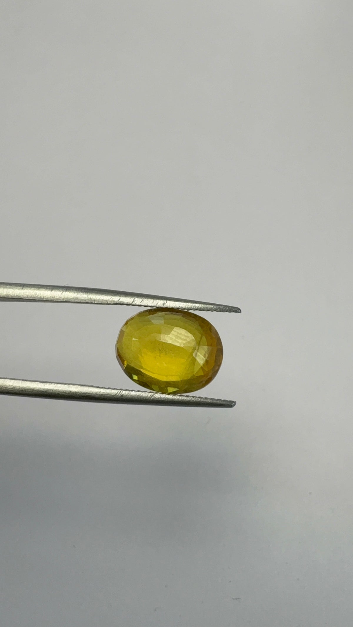Yellow Sapphire 4.84 carat BKR-250 angled view