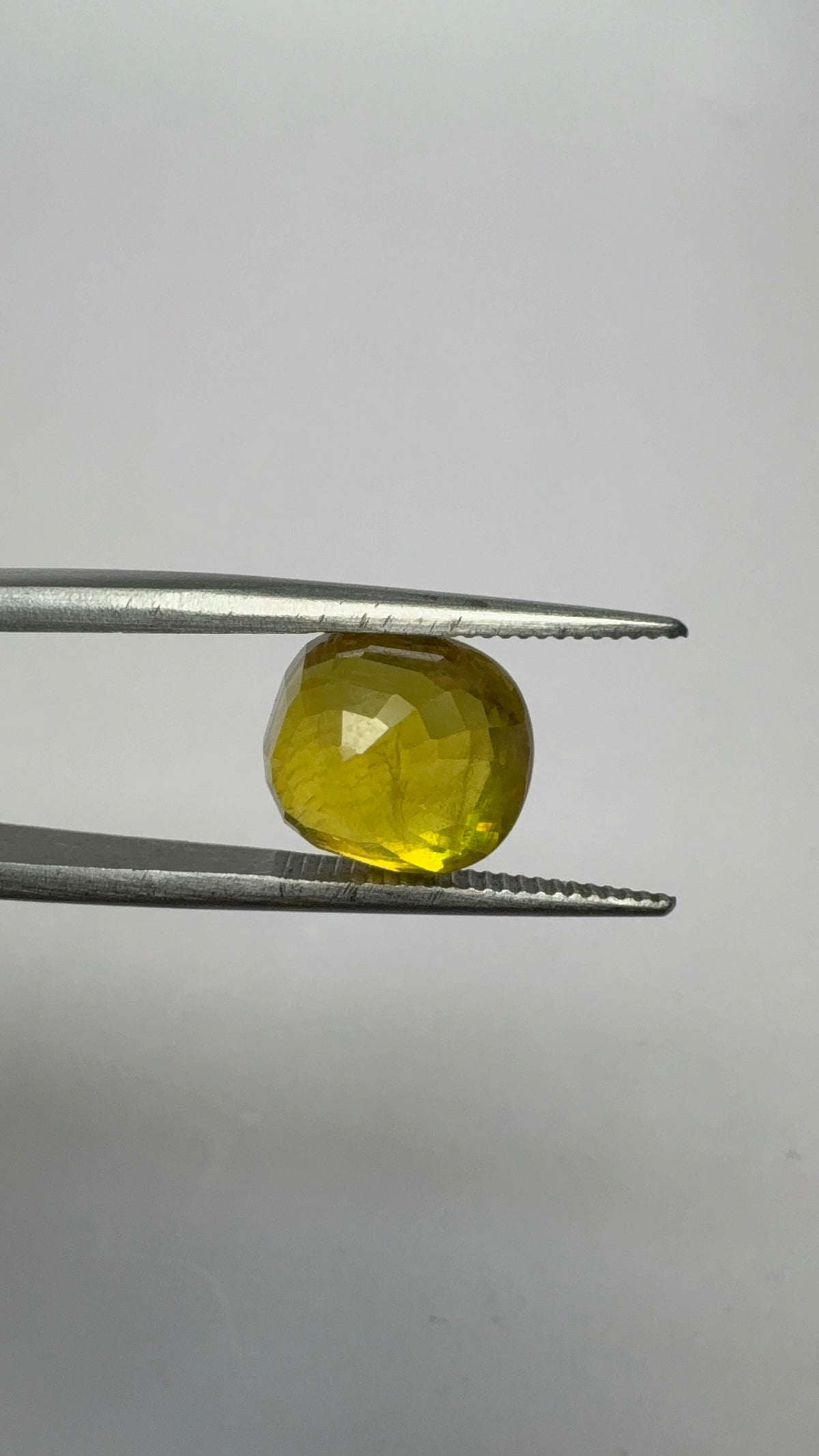 Yellow Sapphire 5.19 carat BKR-253 angled view