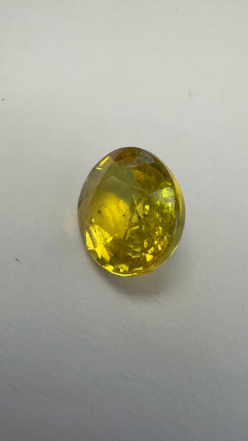 Yellow Sapphire 2.94 carat BKR-262 front view