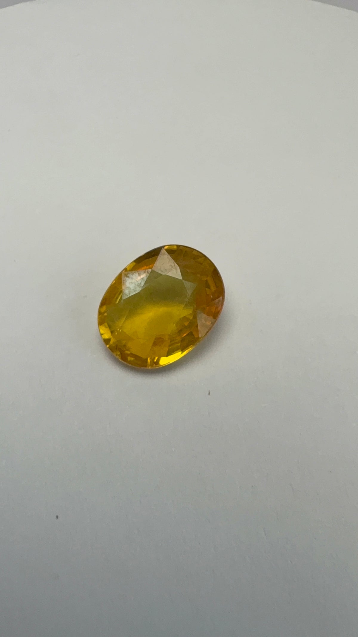 Yellow Sapphire 3.69 carat BKR-274 alternate face-up view