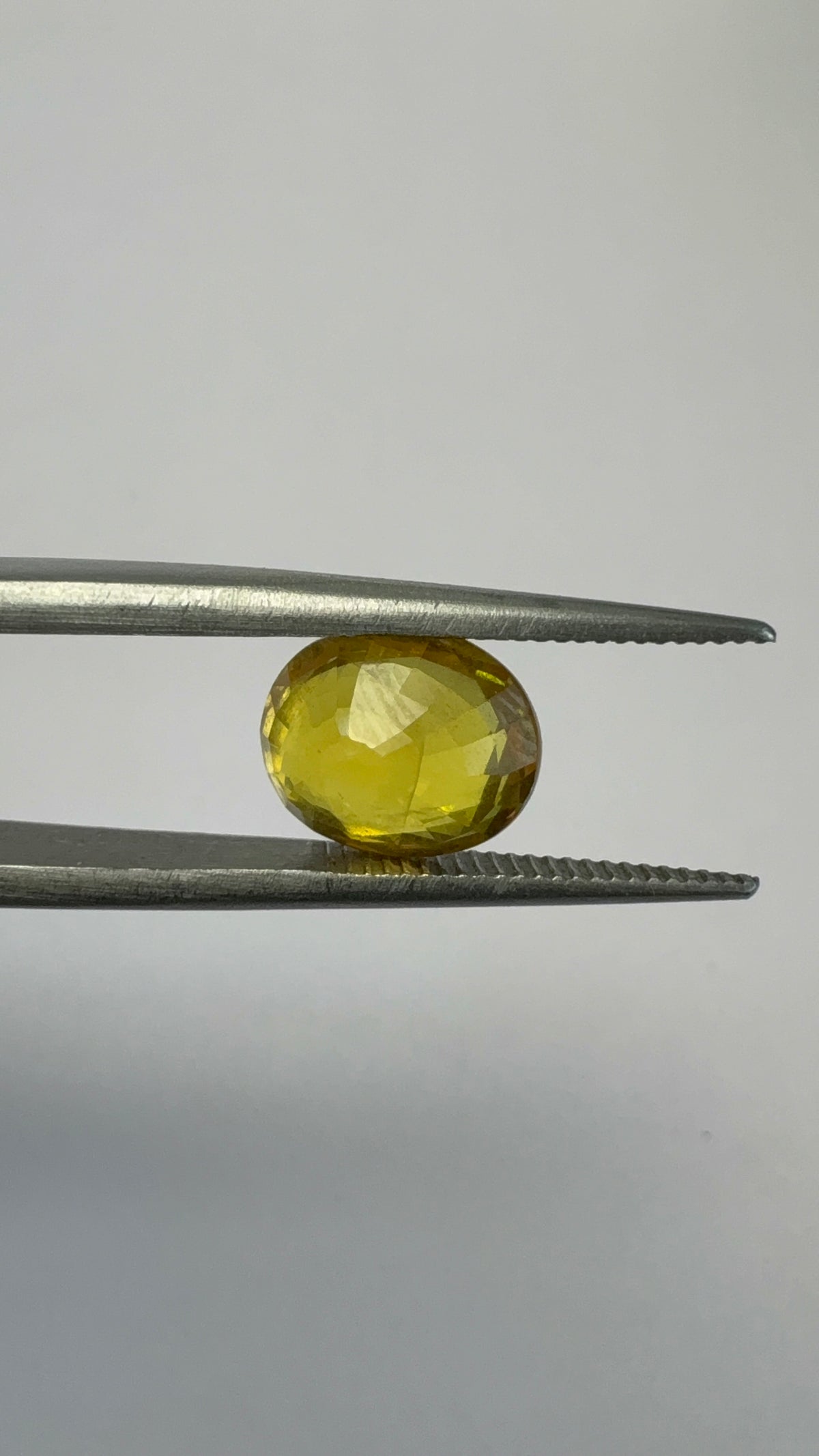 Yellow Sapphire 3.34 carat BKR-276 angled view