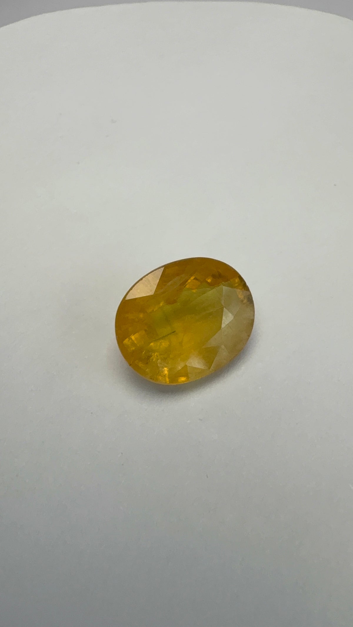 Yellow Sapphire 4.65 carat BKR-292 angled view