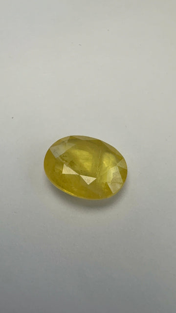 Yellow Sapphire 4.56 carat BKR-296 front view