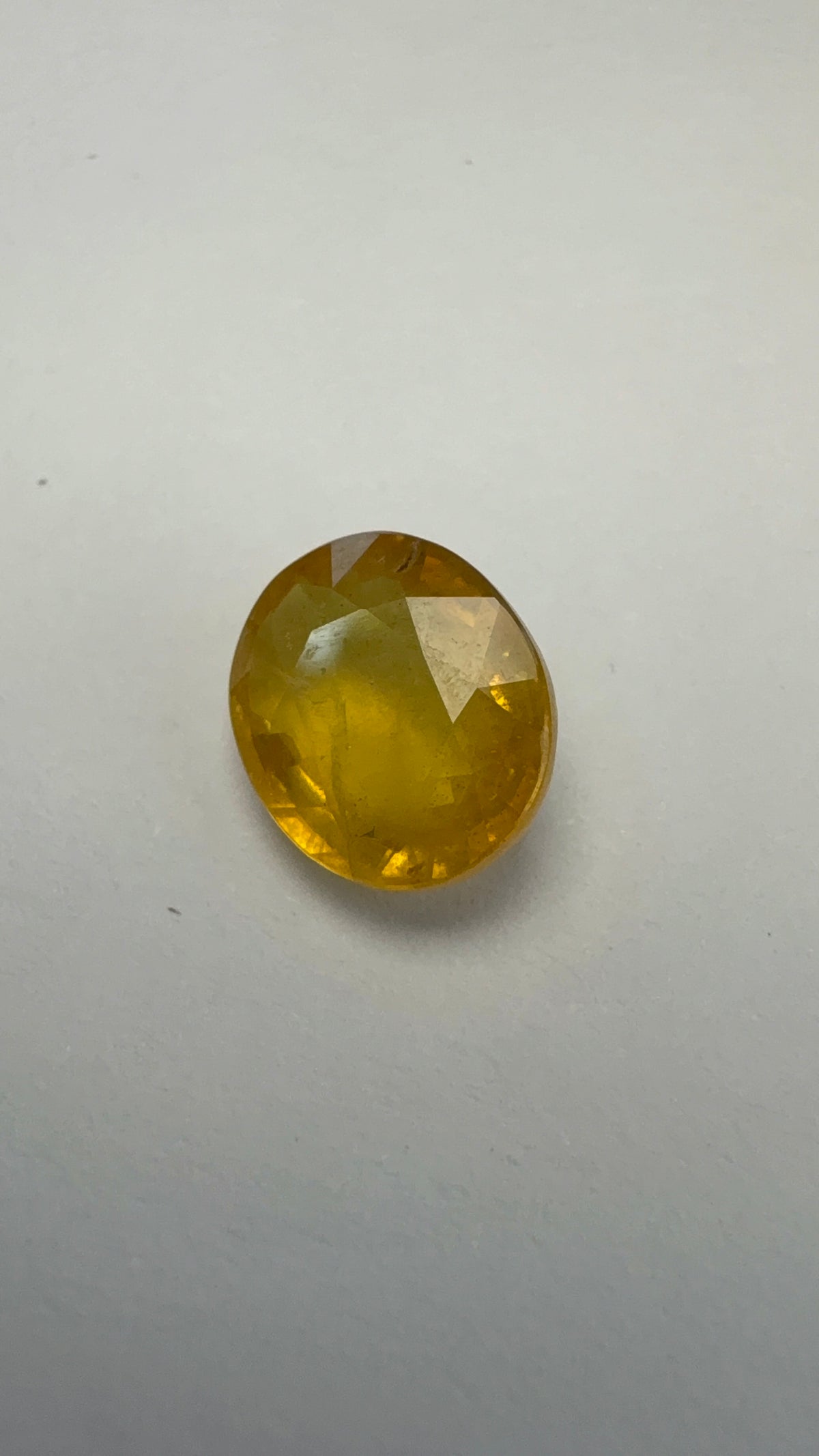 Yellow Sapphire 3.51 carat BKR-307 front view