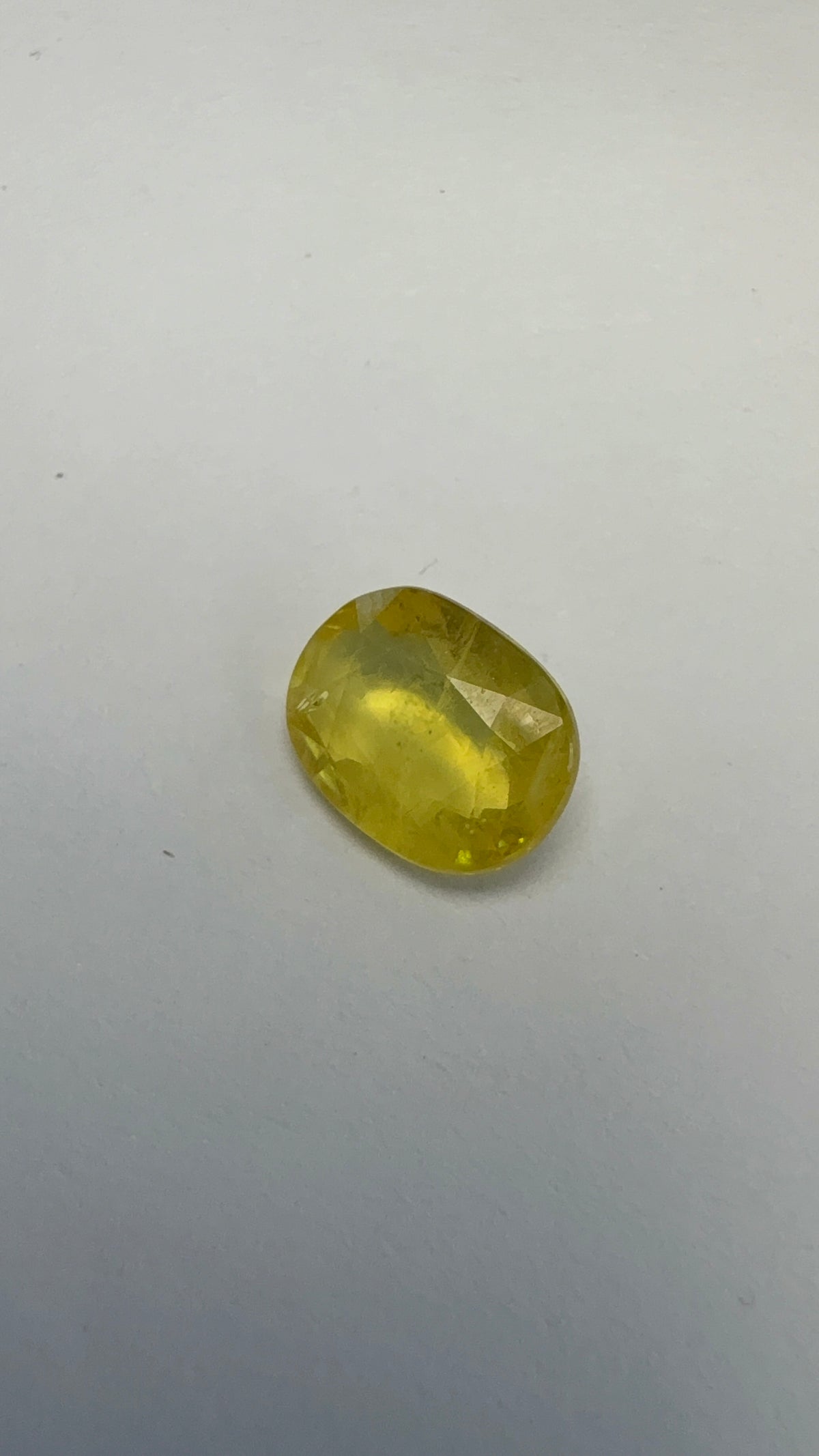 Yellow Sapphire 3.01 carat BKR-316 front view