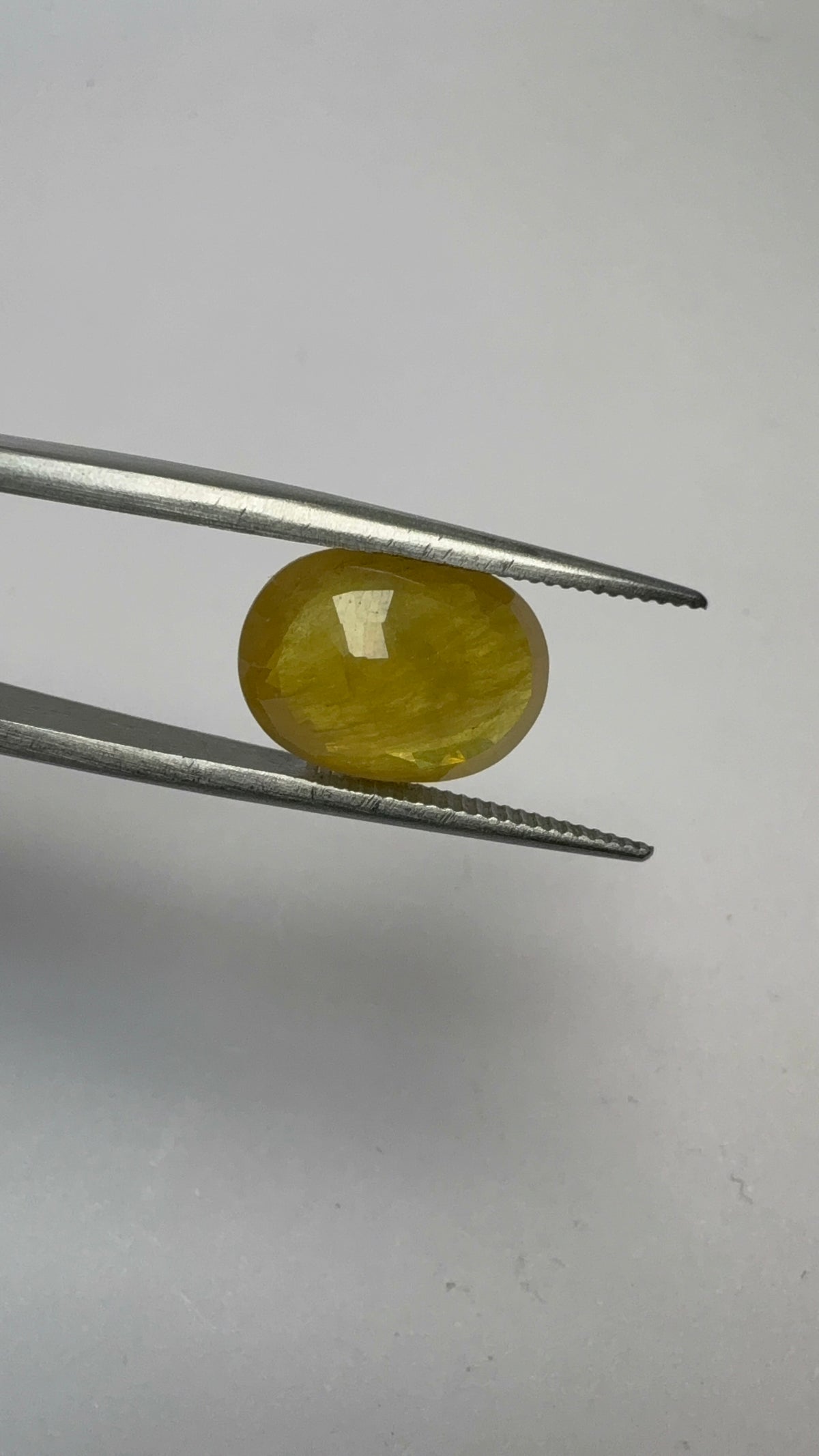 Yellow Sapphire 6.95 carat BKR-320 angled view
