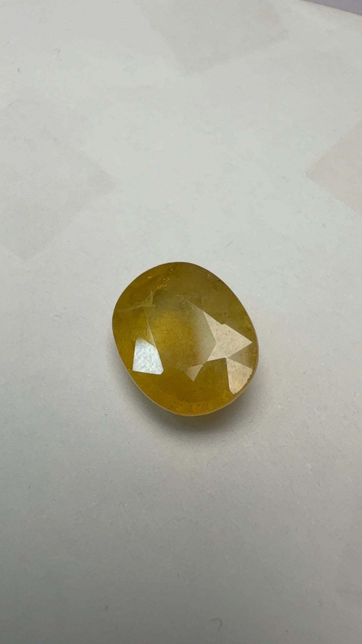 Yellow Sapphire 6.16 carat BKR-329 front view