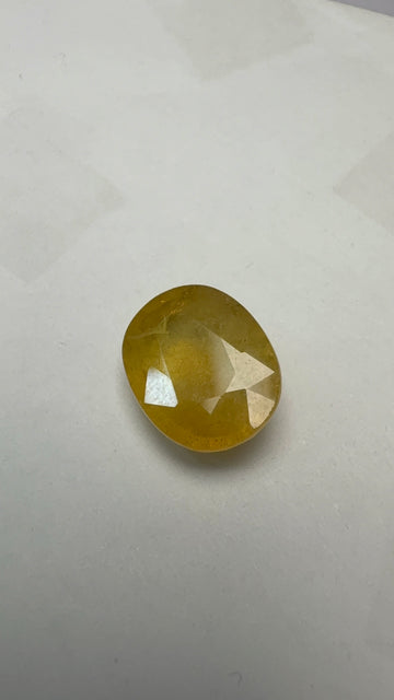 Yellow Sapphire 6.16 carat BKR-329 front view