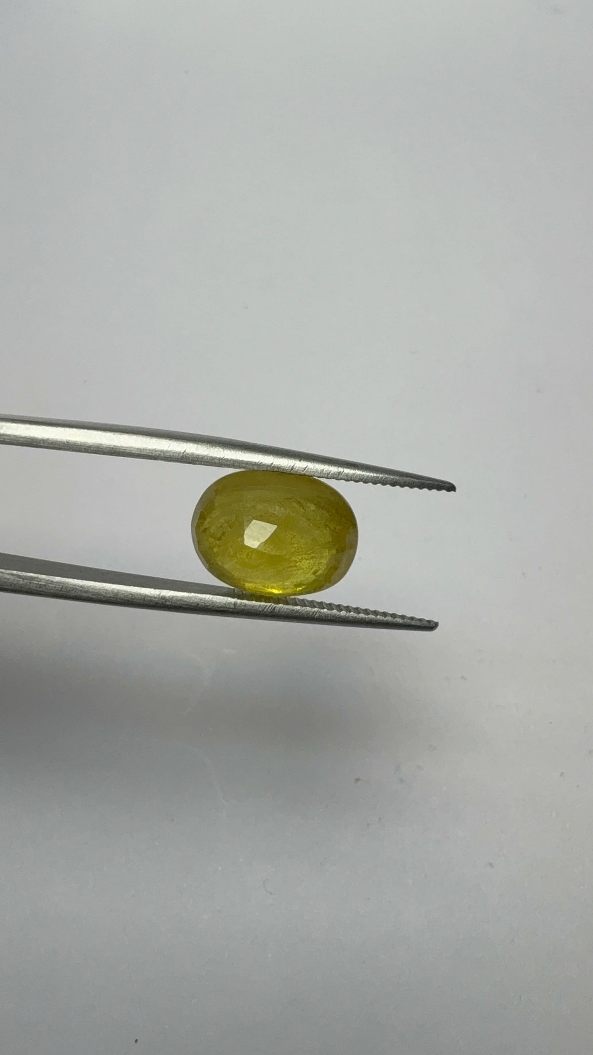 Yellow Sapphire 5.44 carat BKR-334 angled view