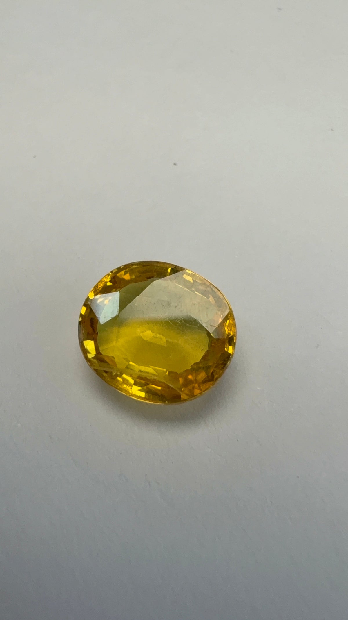 Yellow Sapphire 3.93 carat BKR-34 front view