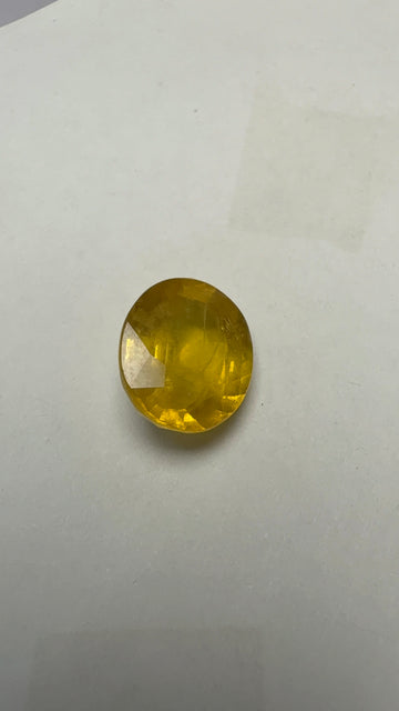 Yellow Sapphire – 6.13 Carat – Thailand — exact stone view 1