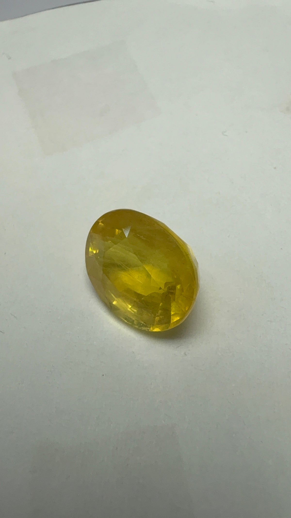 Yellow Sapphire – 6.49 Carat – Thailand — exact stone view 2