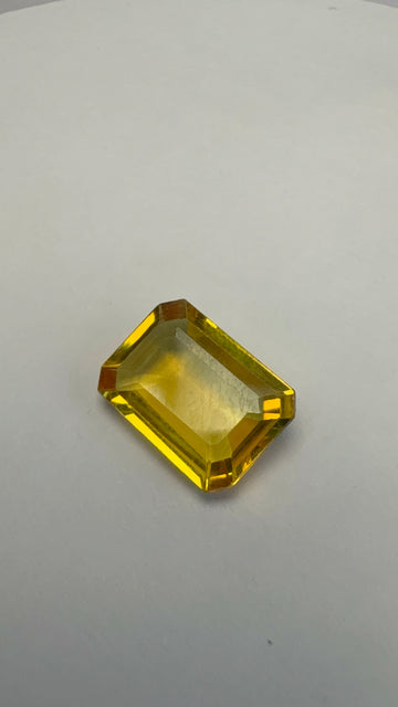 Yellow Sapphire 3.97 carat BKR-72 front view