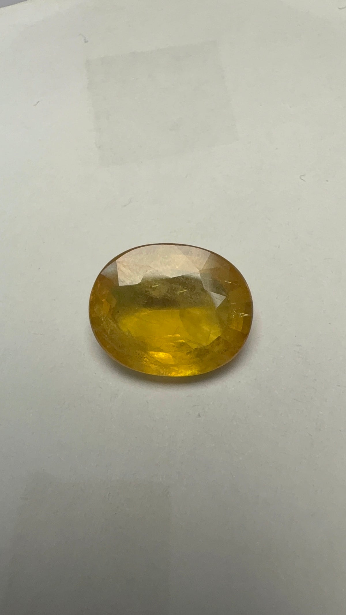 Yellow Sapphire – 6.84 Carat – Thailand — exact stone view 2