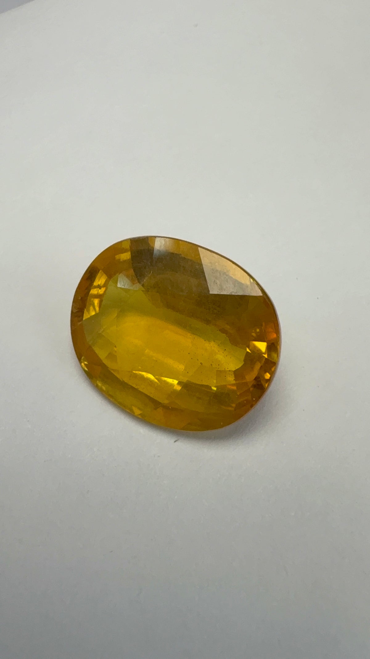 Yellow Sapphire 9.41 carat BKR-76 front view