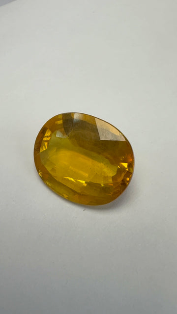 Yellow Sapphire 9.41 carat BKR-76 front view