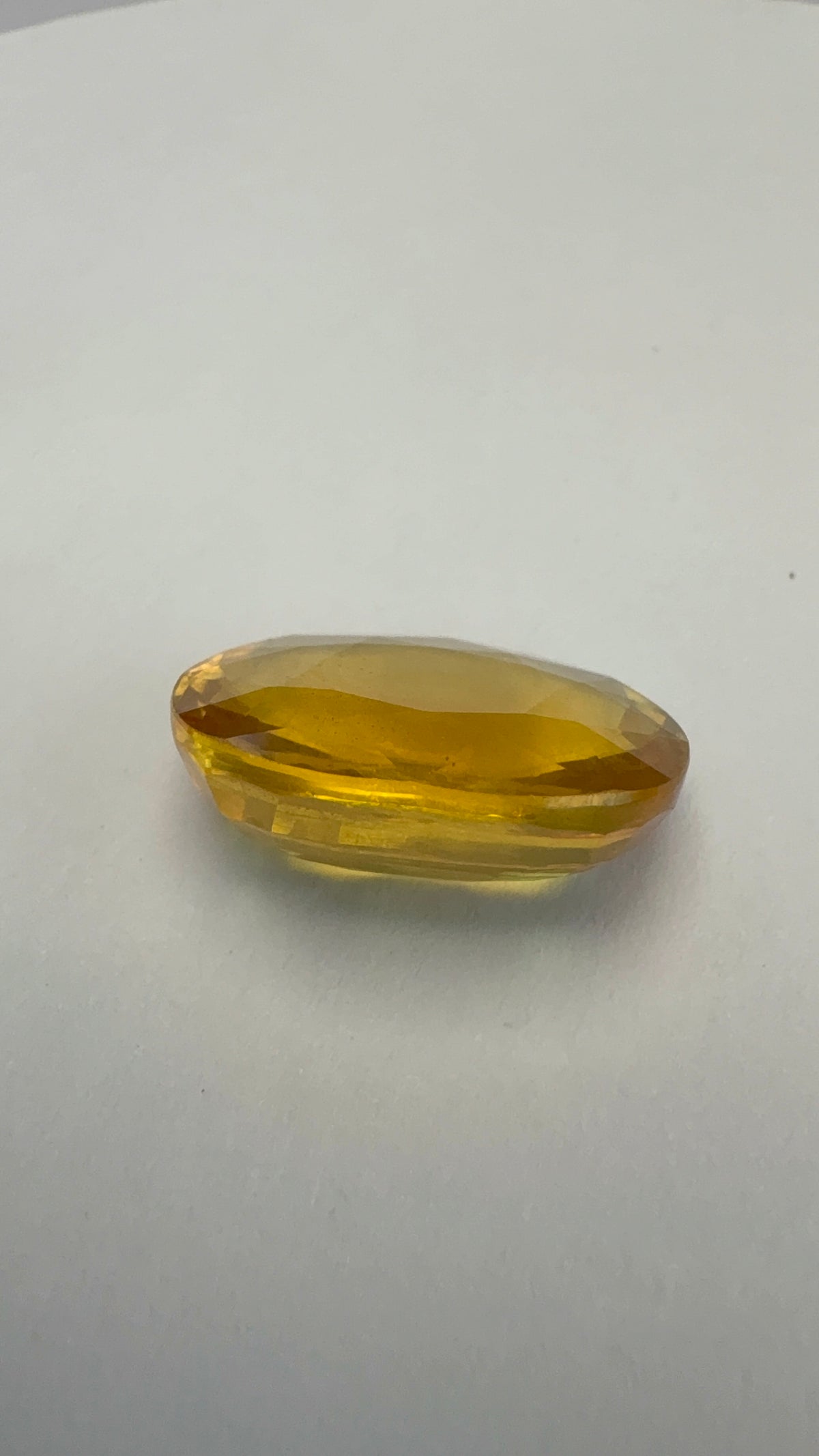 Yellow Sapphire 9.41 carat BKR-76 close view