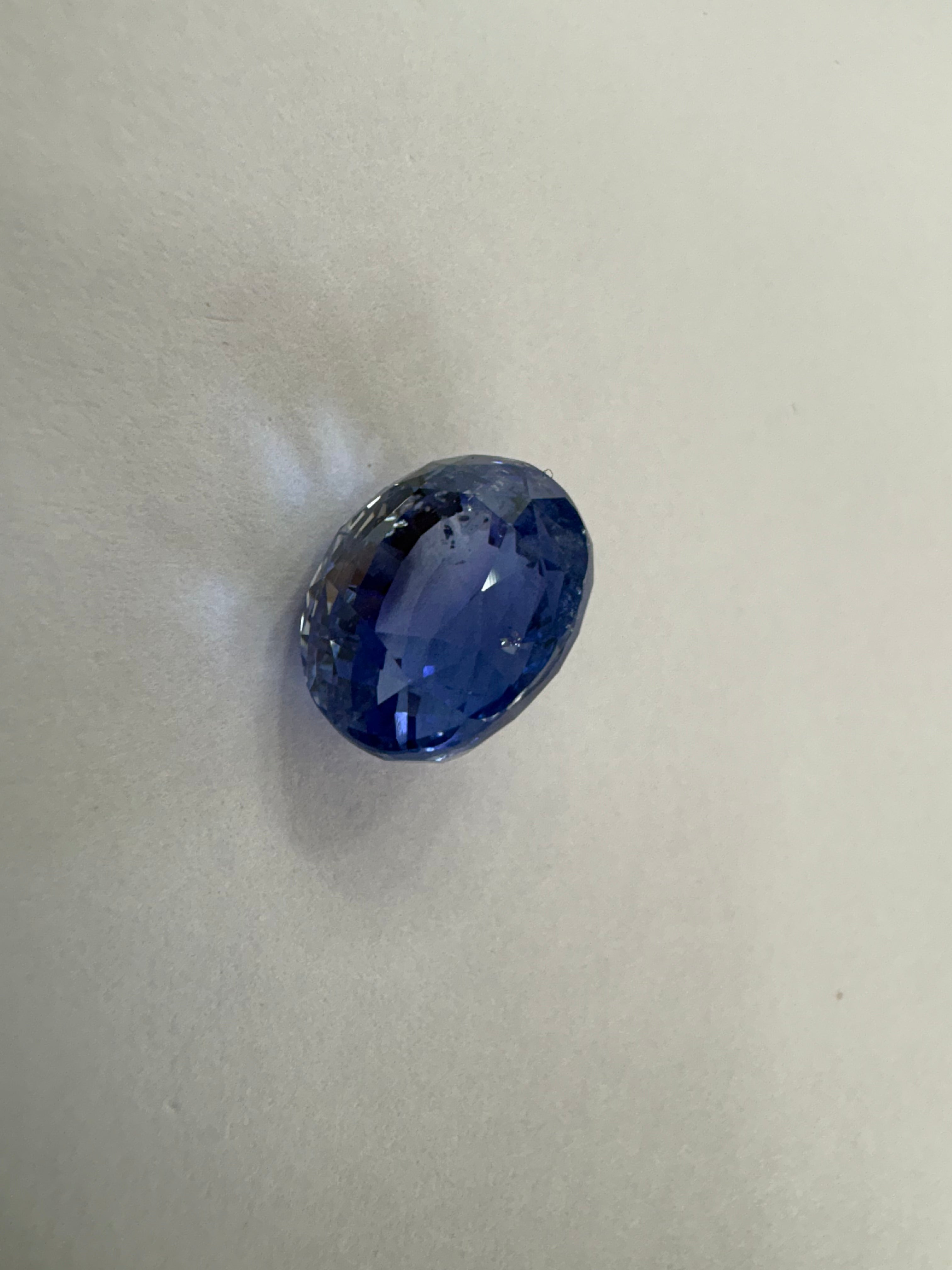 Blue Sapphire 8.25 carat BSR-10 close view