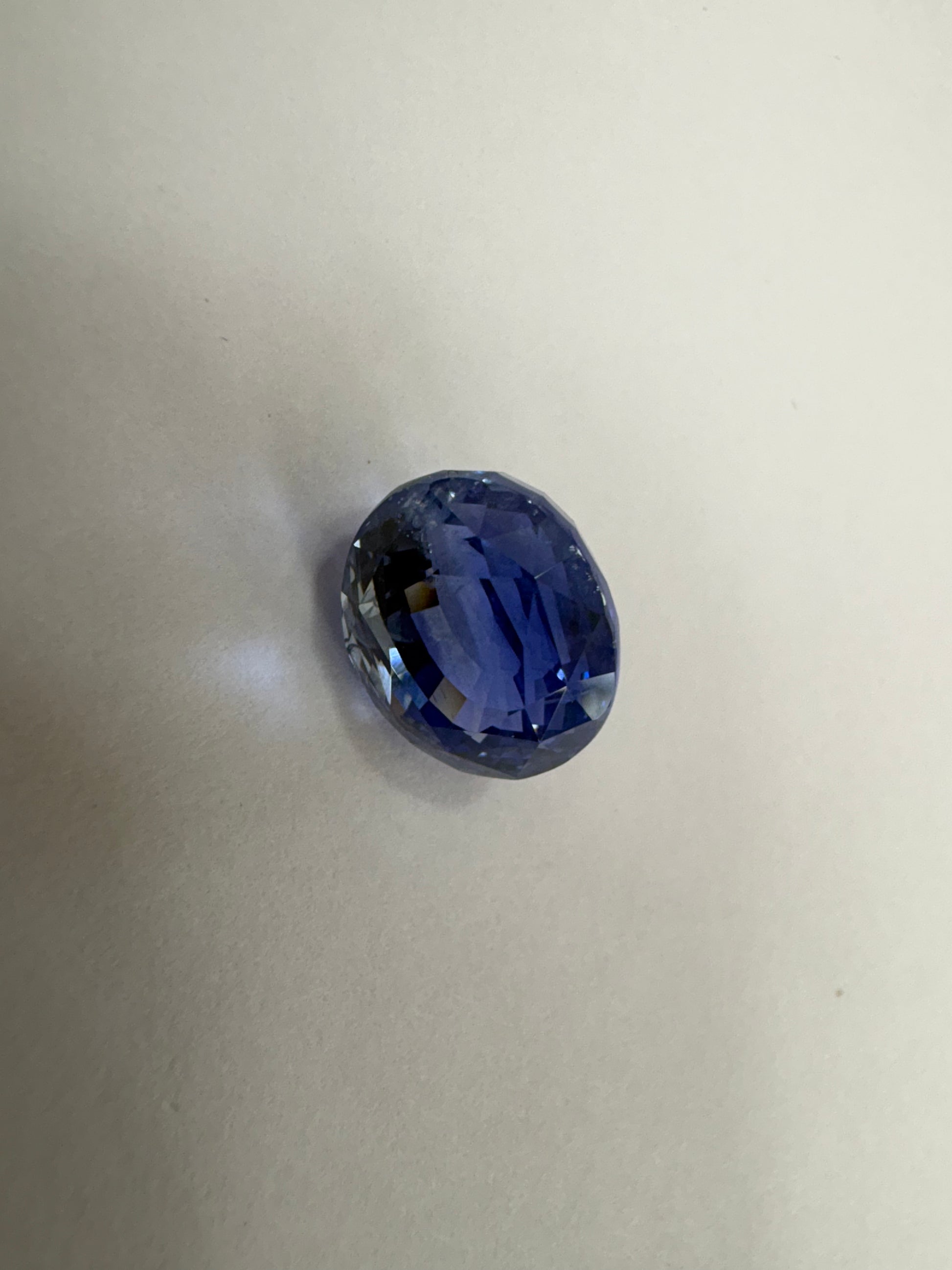 Blue Sapphire 8.25 carat BSR-10 angled view