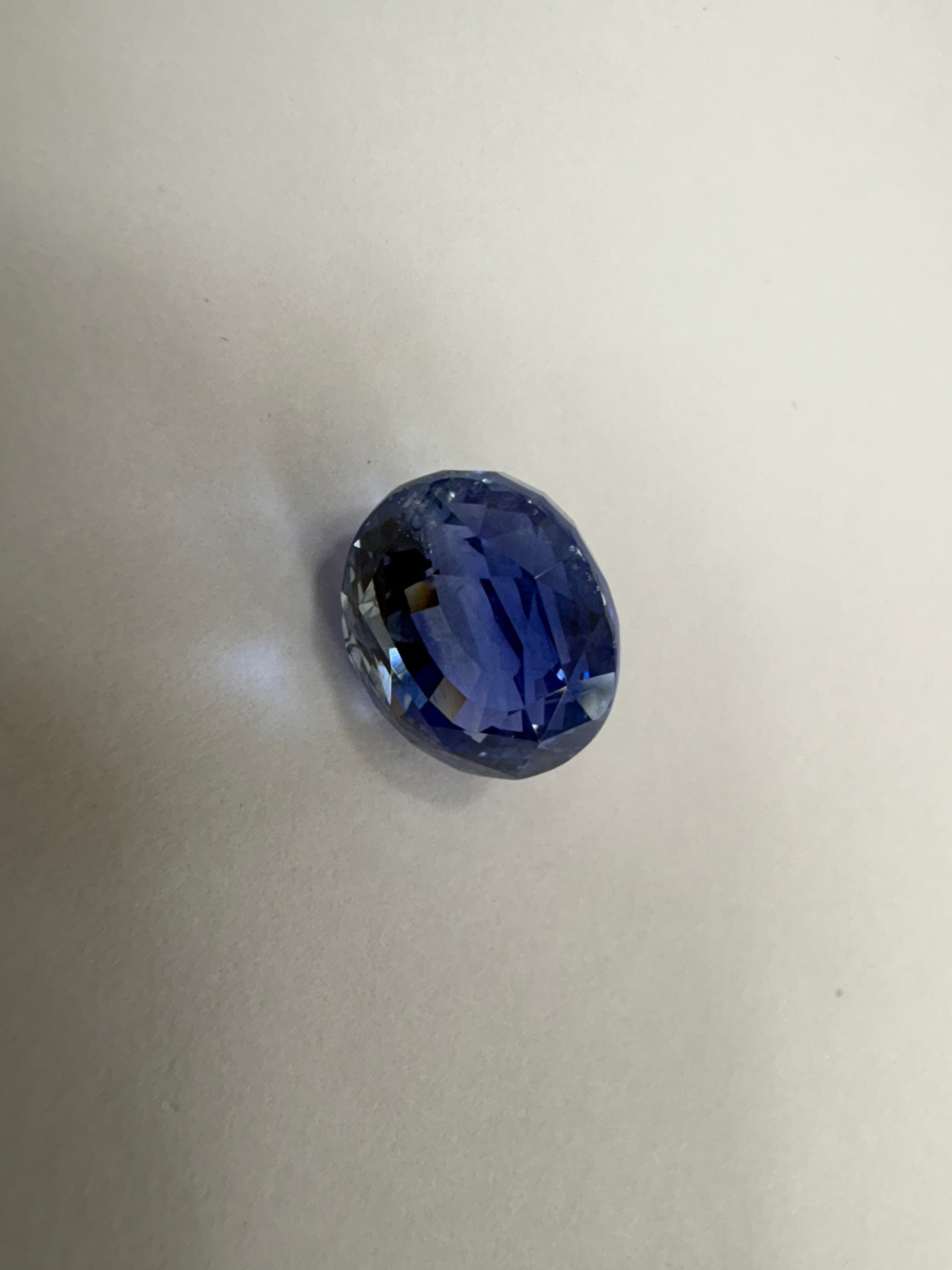 Blue Sapphire 8.25 carat BSR-10 angled view
