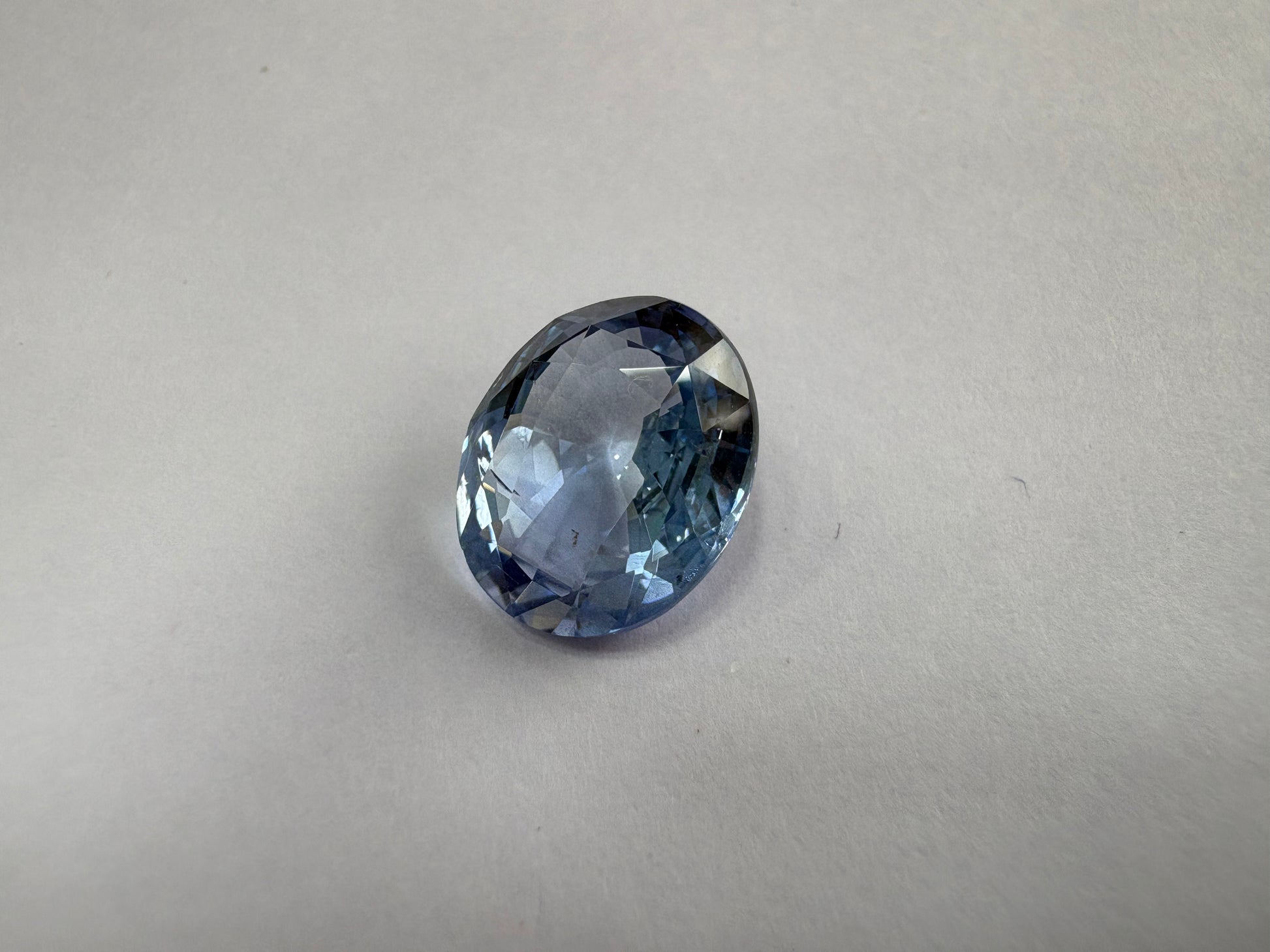 Blue Sapphire 5.91 carat BSR-16 alternate face-up view