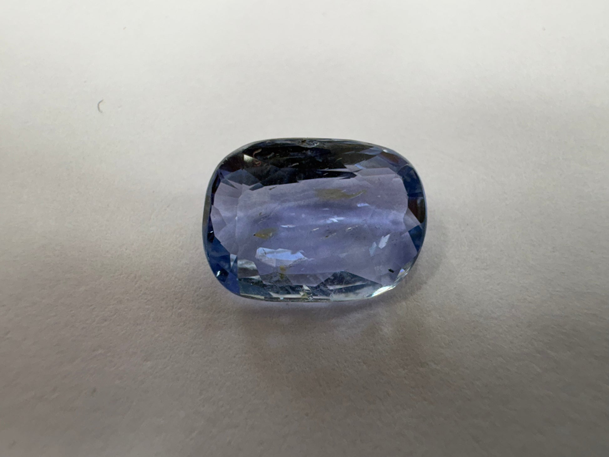 Blue Sapphire 4.04 carat BSR-33 angled view