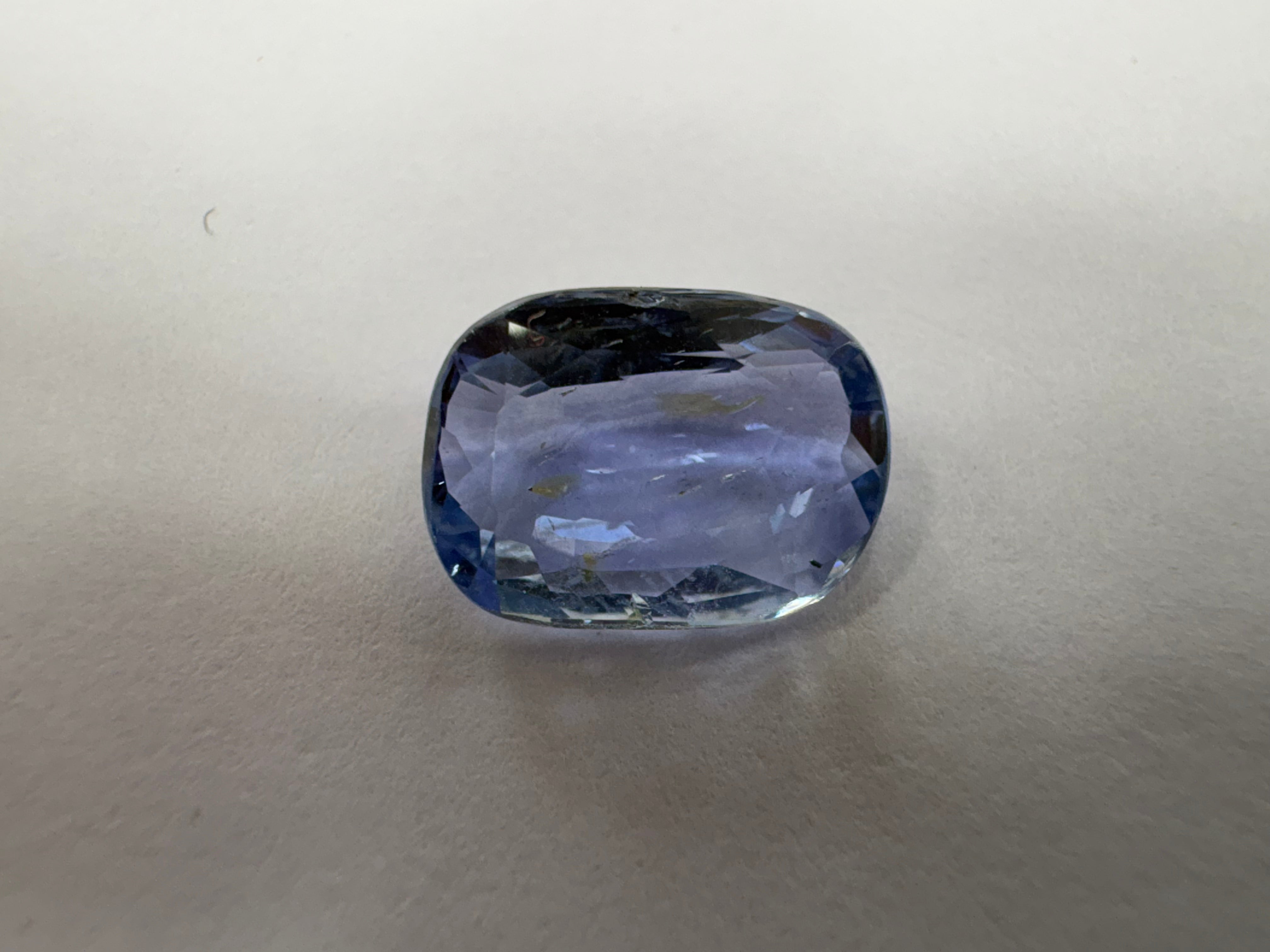 Blue Sapphire 4.04 carat BSR-33 angled view