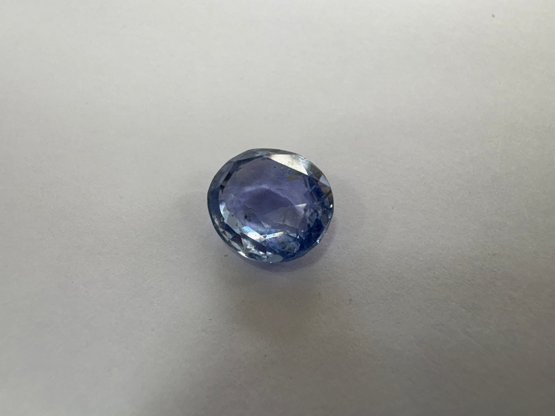 Blue Sapphire 5.50 carat BSR-35 alternate face-up view