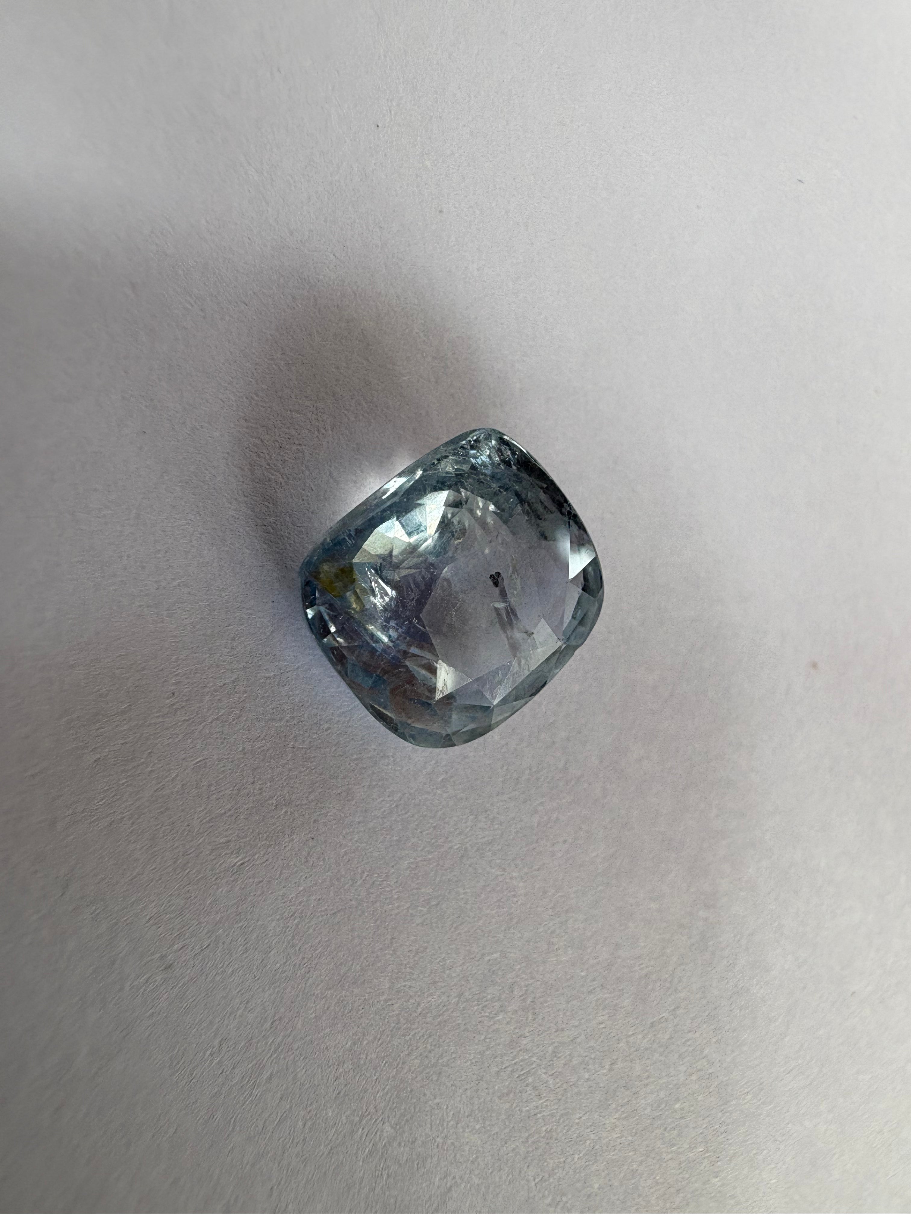 Blue Sapphire 6.60 carat BSR-52 angled view