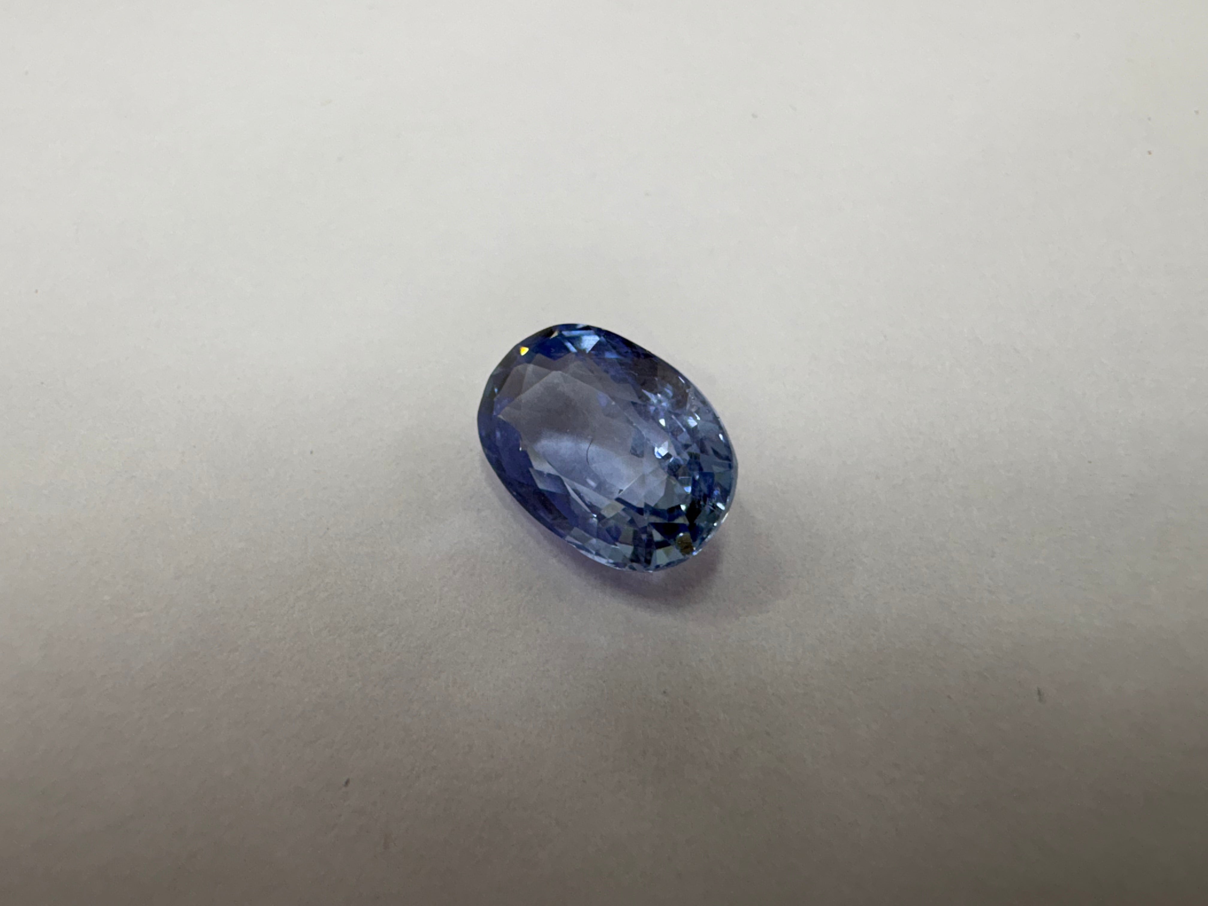 Blue Sapphire 3.05 carat BSR-61 alternate face-up view