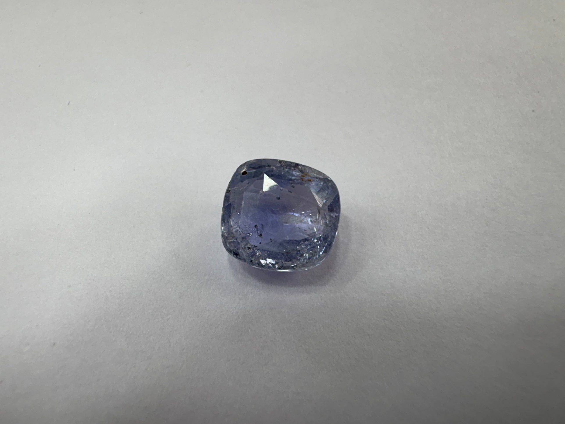 Blue Sapphire 3.85 carat BSR-75 alternate face-up view