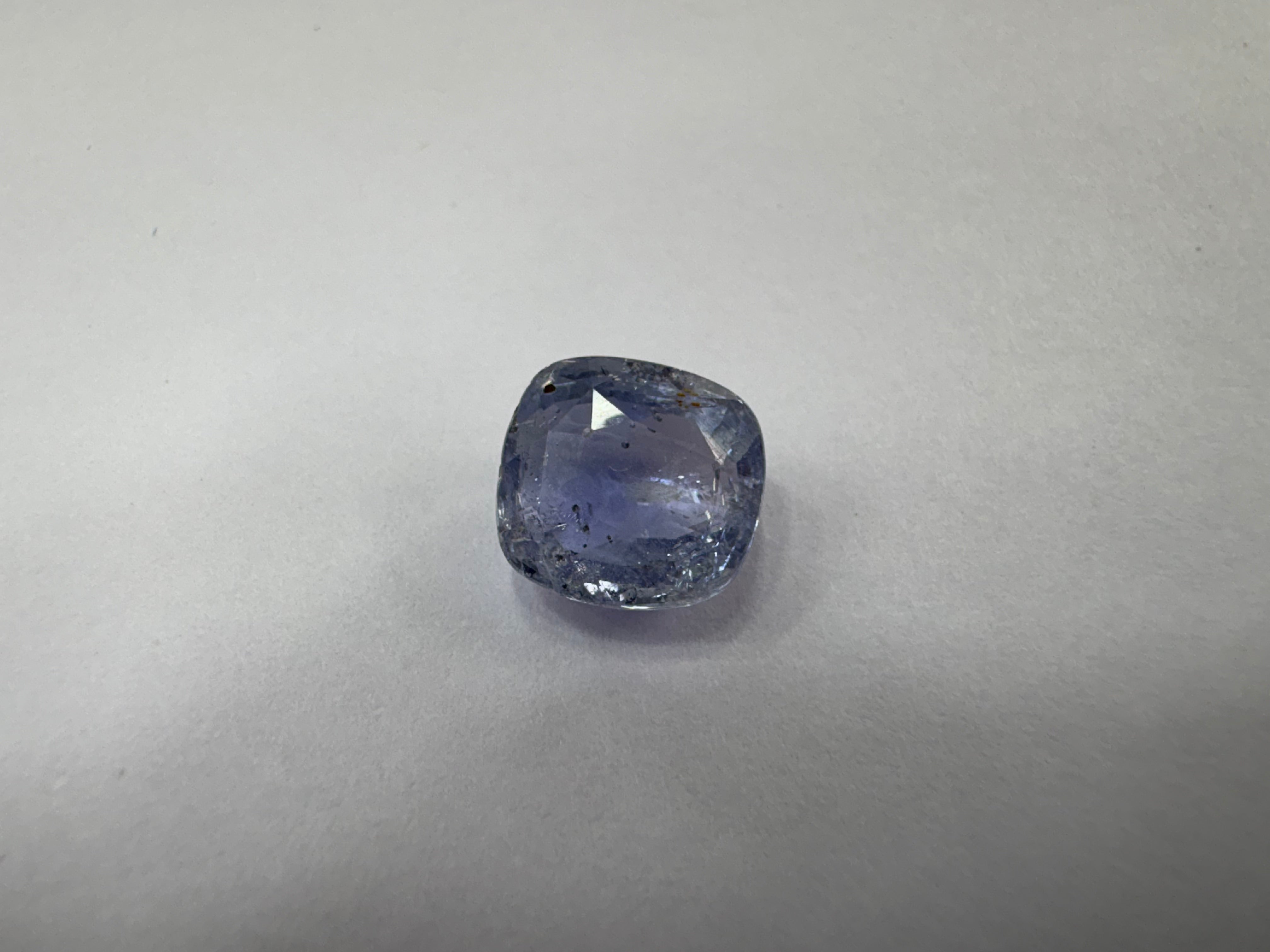 Blue Sapphire 3.85 carat BSR-75 alternate face-up view